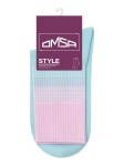Носки женские, Omsa (Омса) р. 35-38 (23-25) Style 554 стайл высокие с красочным градиентом на резинке blu сhiaro светло-голубой